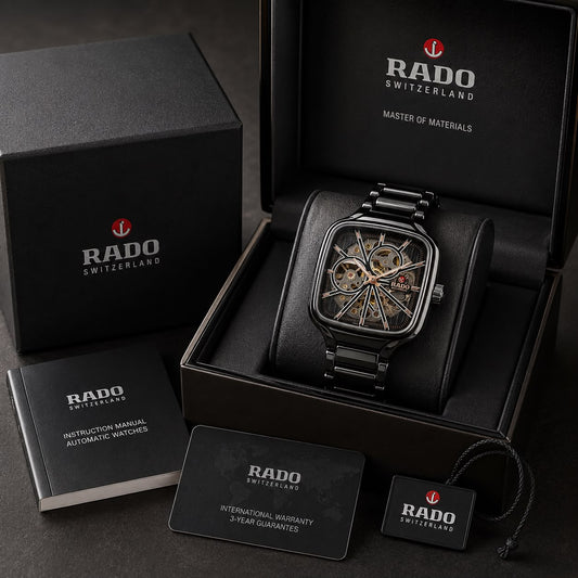 RADO BLACK TRUE SQUARE AUTOMATIC