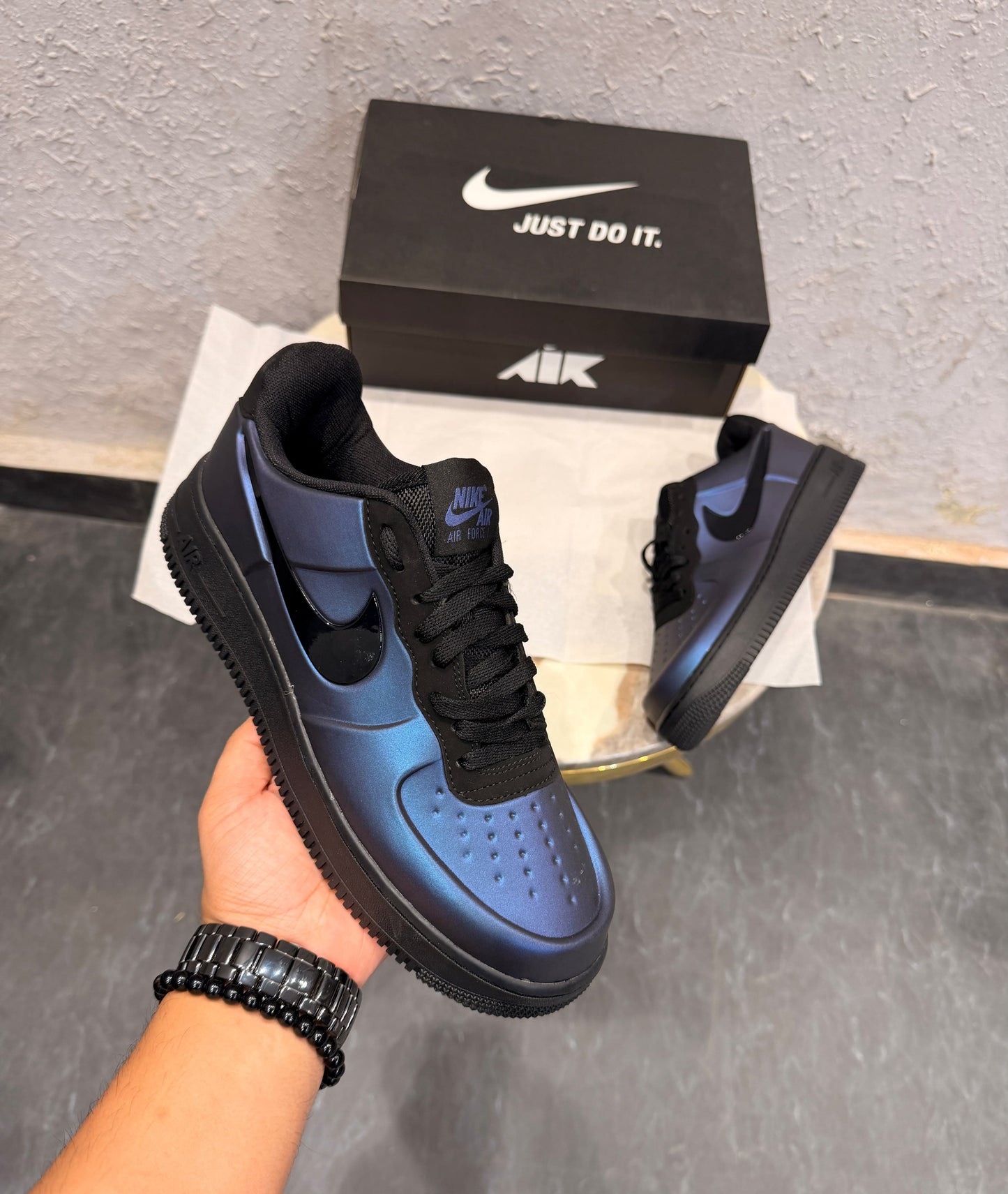 NIKE AIRFORCE FOAMPOSITE PRO PURPLE