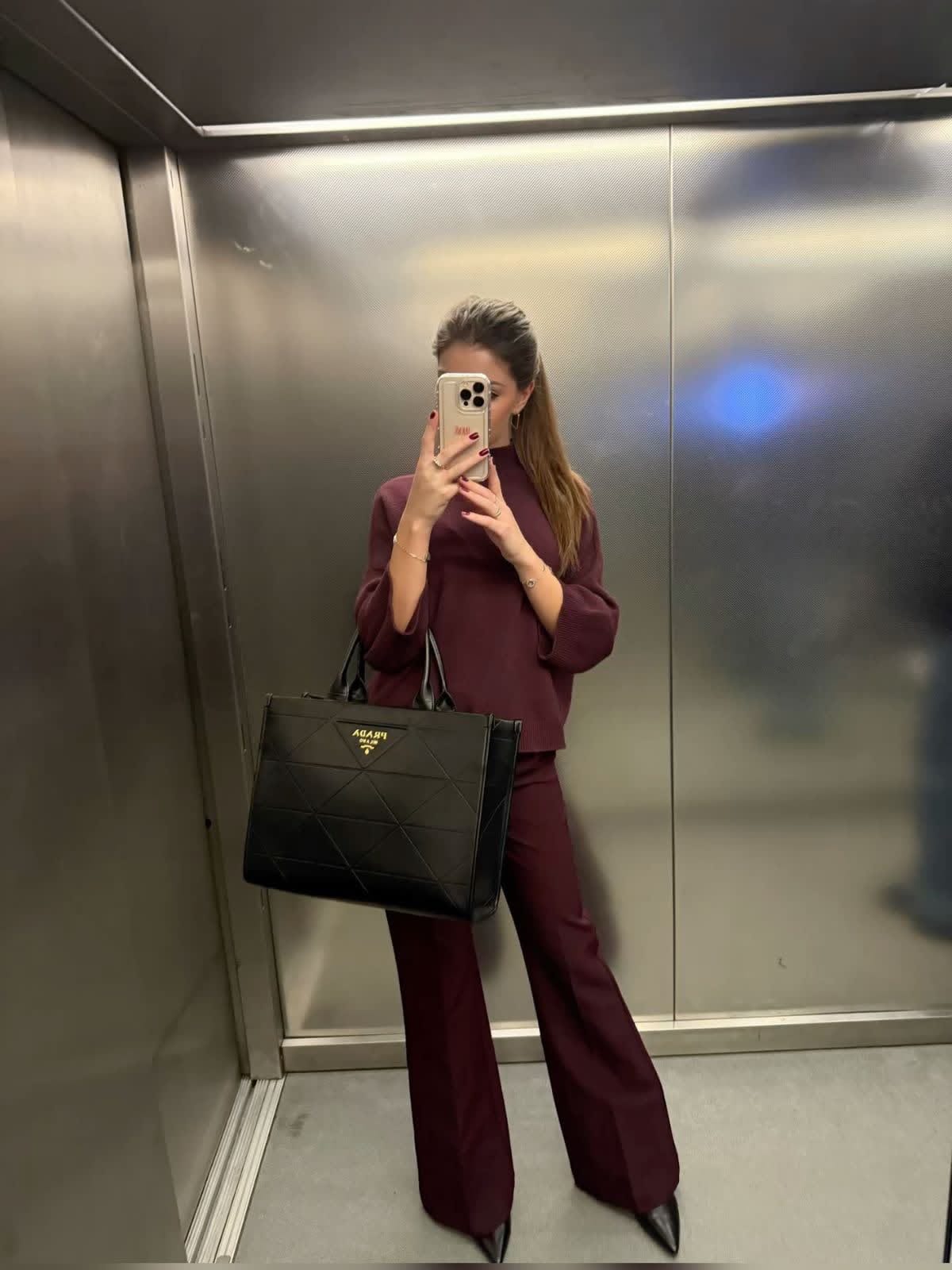 PRADA SYMBOLE BLACK TOTE BAG