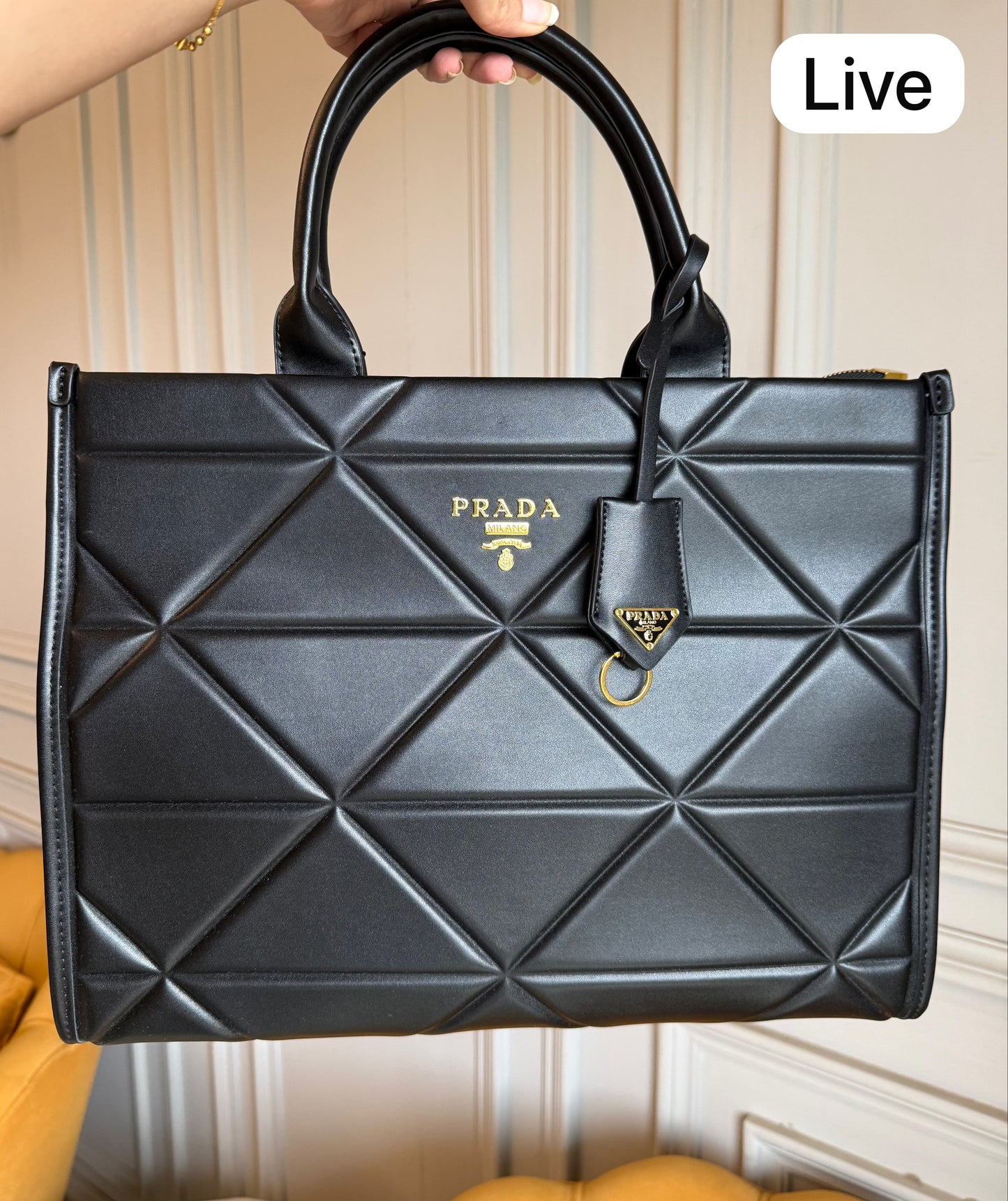 PRADA SYMBOLE BLACK TOTE BAG