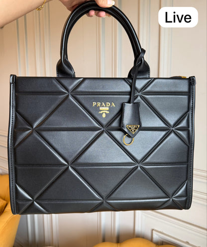 PRADA SYMBOLE BLACK TOTE BAG