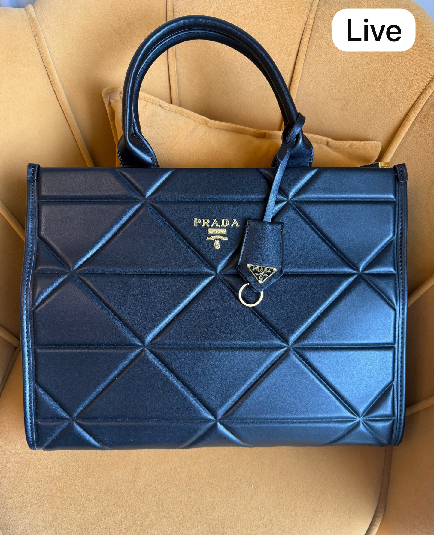 PRADA SYMBOLE BLACK TOTE BAG