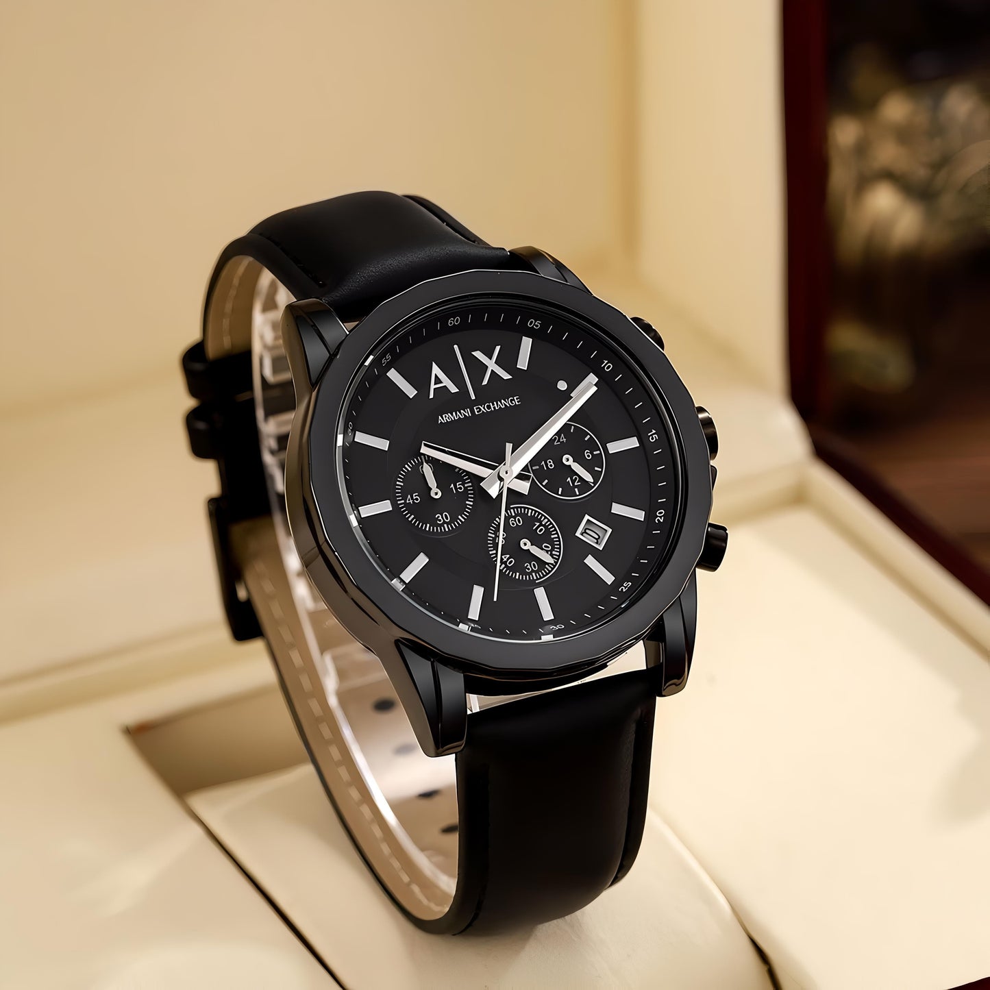 Armani Exchange Black Chronograph