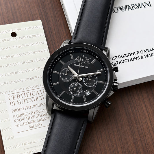Armani Exchange Black Chronograph