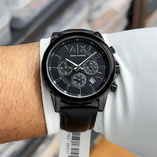 Armani Exchange Black Chronograph