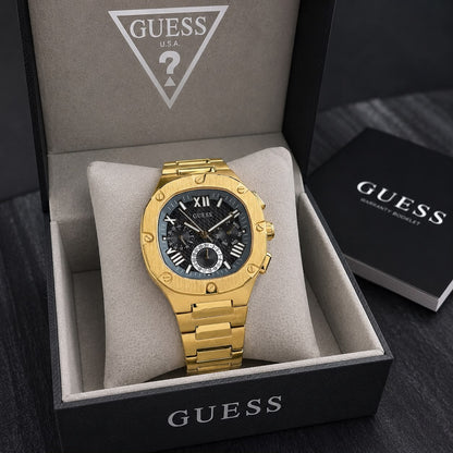 Guess Golden Headline Chronograph With OG BOX