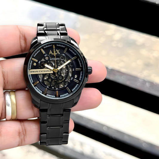 Armani Exchange Black Hampton Automatic