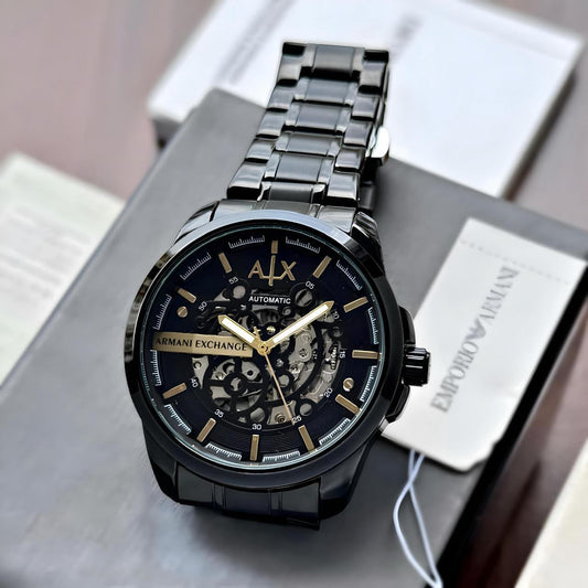Armani Exchange Black Hampton Automatic