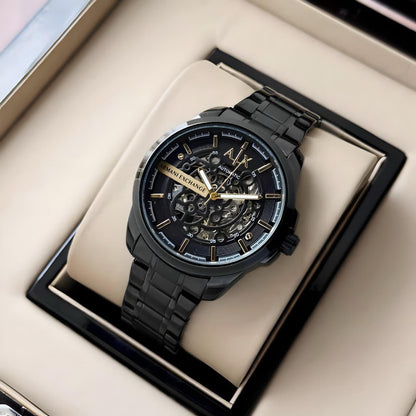 Armani Exchange Black Hampton Automatic