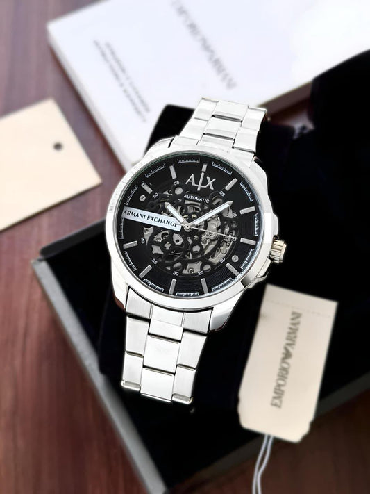 Armani Exchange Silver Hampton Automatic 43mm