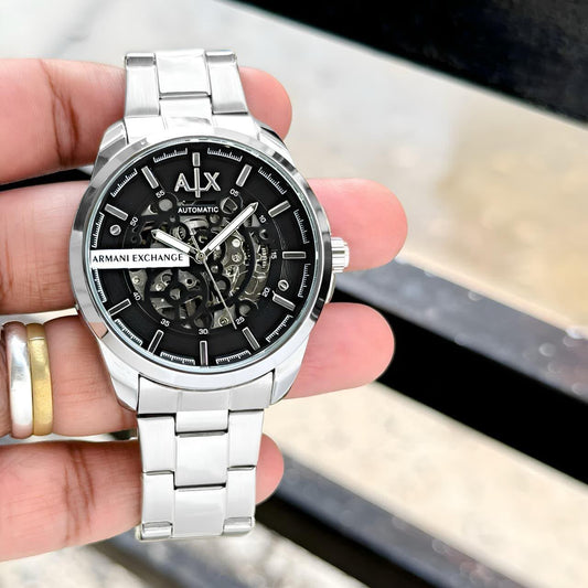 Armani Exchange Silver Hampton Automatic 43mm