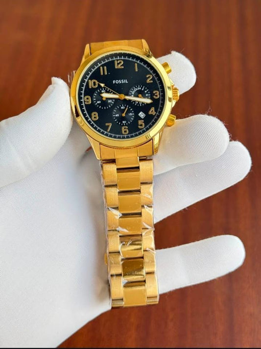 Fossil Golden Black Multifunction