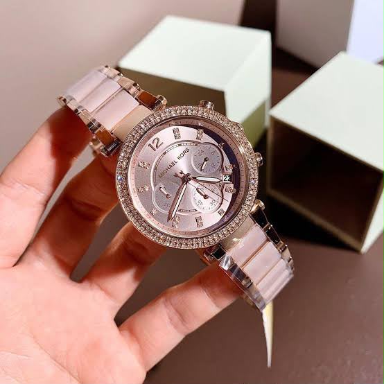 Michael Kors Pink Parker watch
