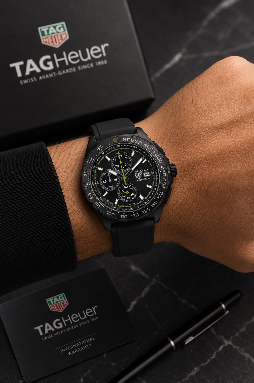 TAG HEUER FORMULA 1 SEMI GREEN CHRONOGRAPH