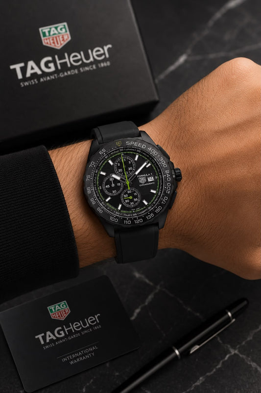 TAG HEUER FORMULA 1 SEMI GREEN CHRONOGRAPH