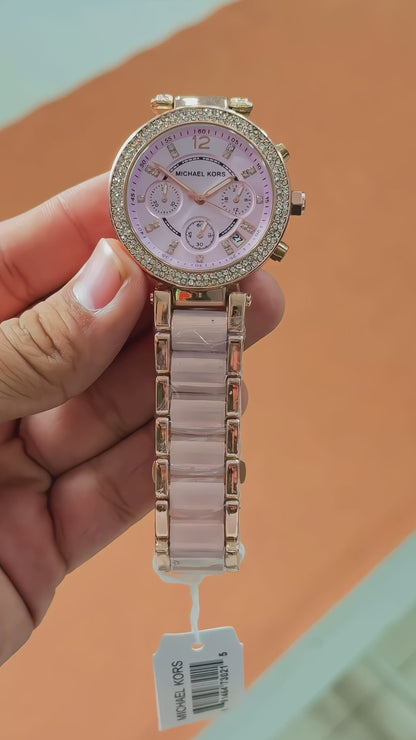 Michael Kors Pink Parker watch