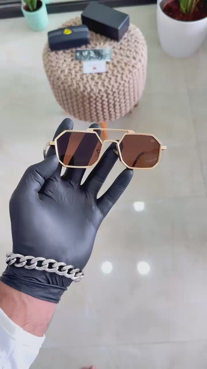 MAYBACH GOLD BROWN SUNGLASSES