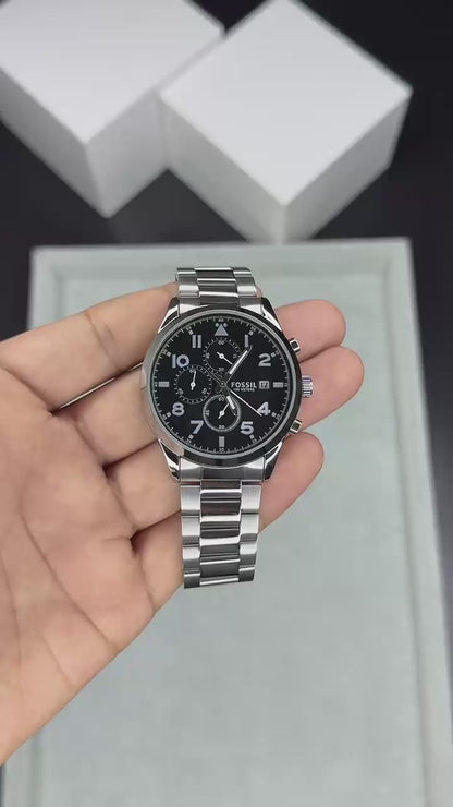 Fossil Grant Chronograph Silver