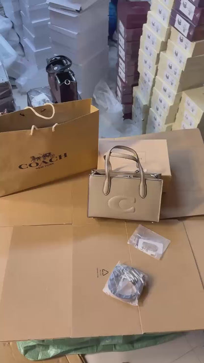 Coach Nina 25 Mini totebag With Ogbox Carrybag