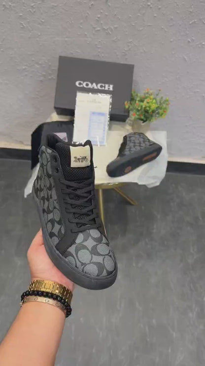 COACH USA MID GREY TRAINERS