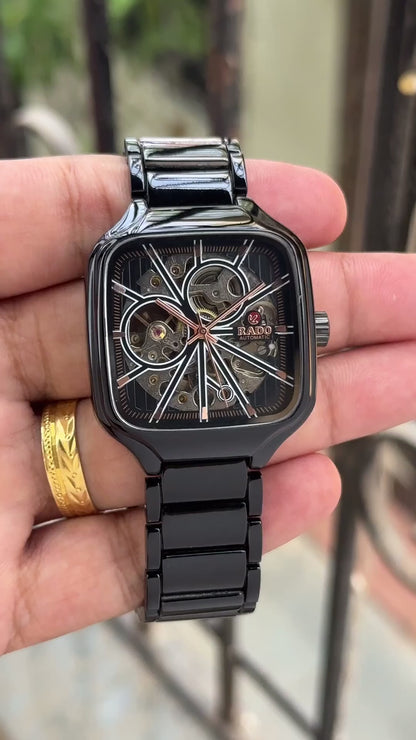 RADO BLACK TRUE SQUARE AUTOMATIC