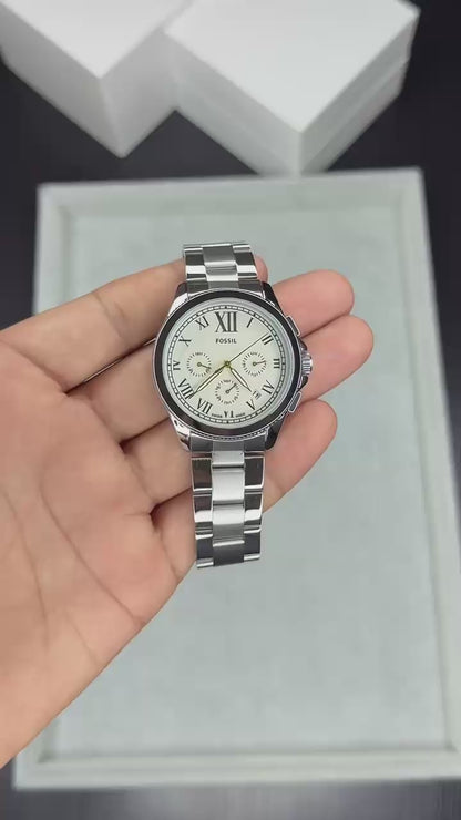Fossil Grant Silver Watch Chronograph