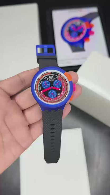 SWATCH CHECKPOINT BLACK Quartz Chronograph