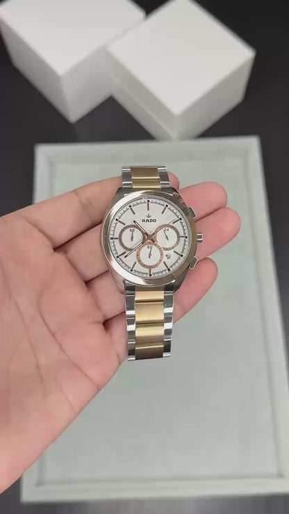 Rado HyperChrome Two Tone Chronograph Watch
