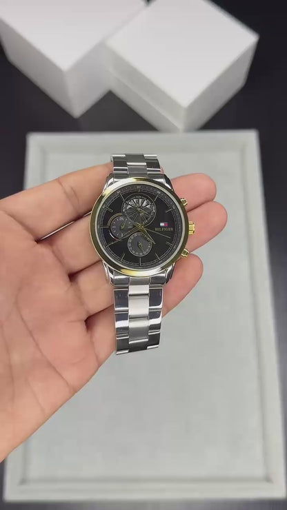 Tommy Hilfiger Multifunction Watch Black Dial