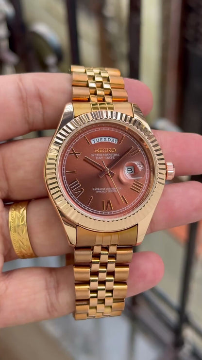 SEIKO DAY-DATE ROSEGOLD CLASSIC EDITION