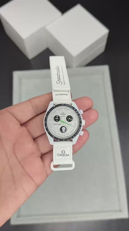 Swatch x Omega White Bioceramic Moonswatch