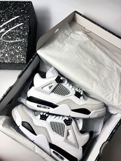 Nike Air Jordan Retro 4 Military Black Semi UA