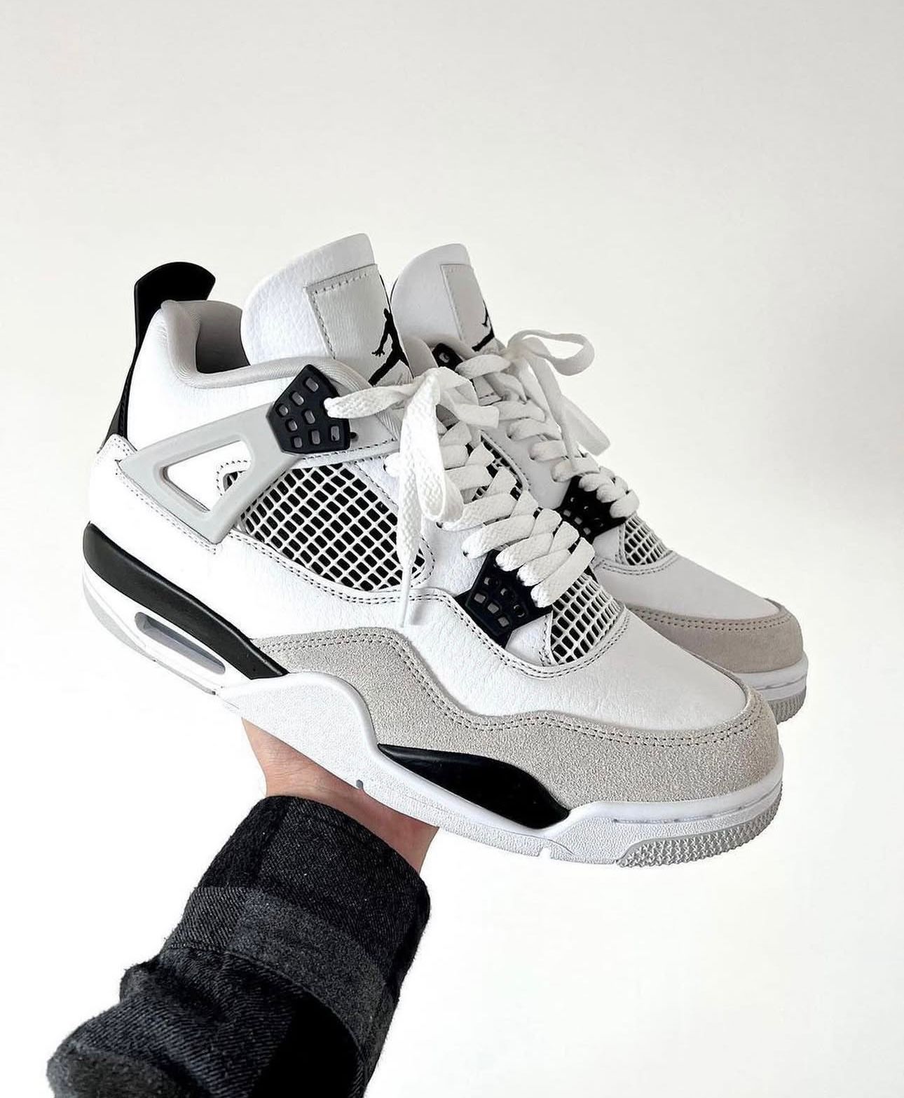 Nike Air Jordan Retro 4 Military Black Semi UA